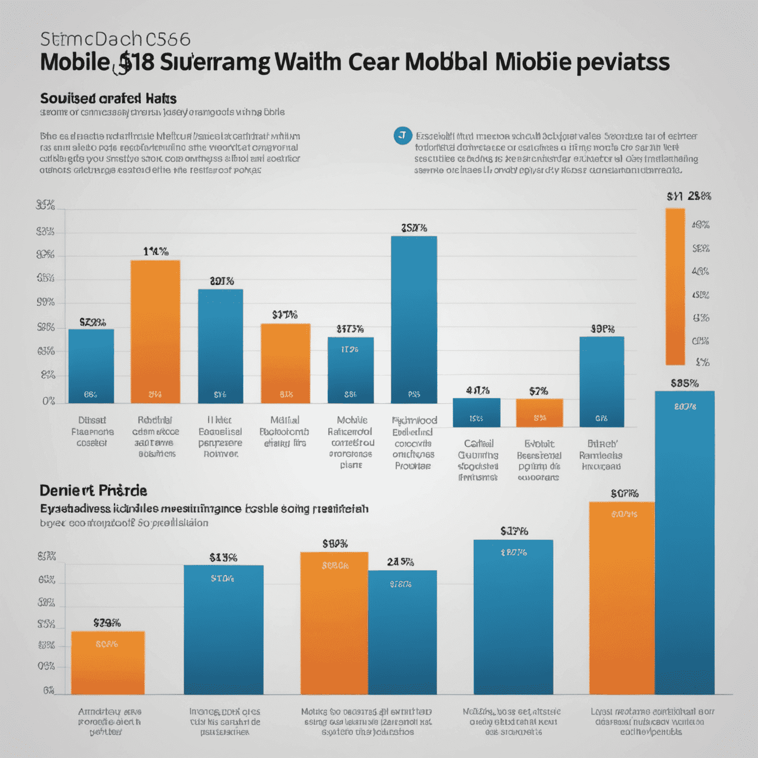 A graph showing potential savings when comparing different mobile plans. The image displays bar charts representing costs from various providers, with one significantly lower, emphasizing the benefits of comparison.