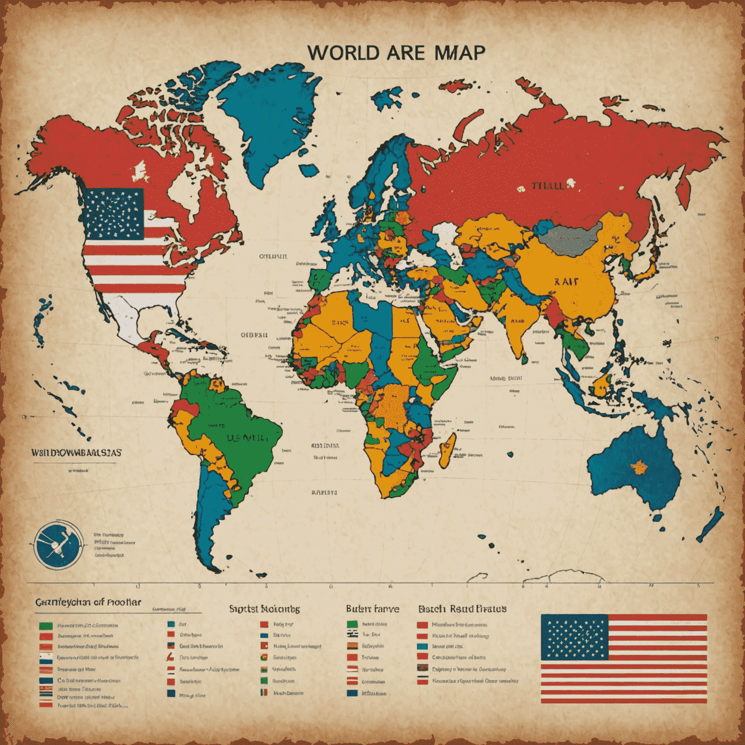 World map with highlighted countries and their respective calling rates, including flags and currency symbols